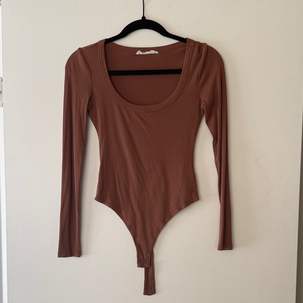 Elodie Chocolate Long Sleeve Bodysuit